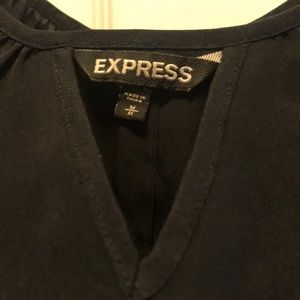 Black 3/4 sleeve keyhole top from Express